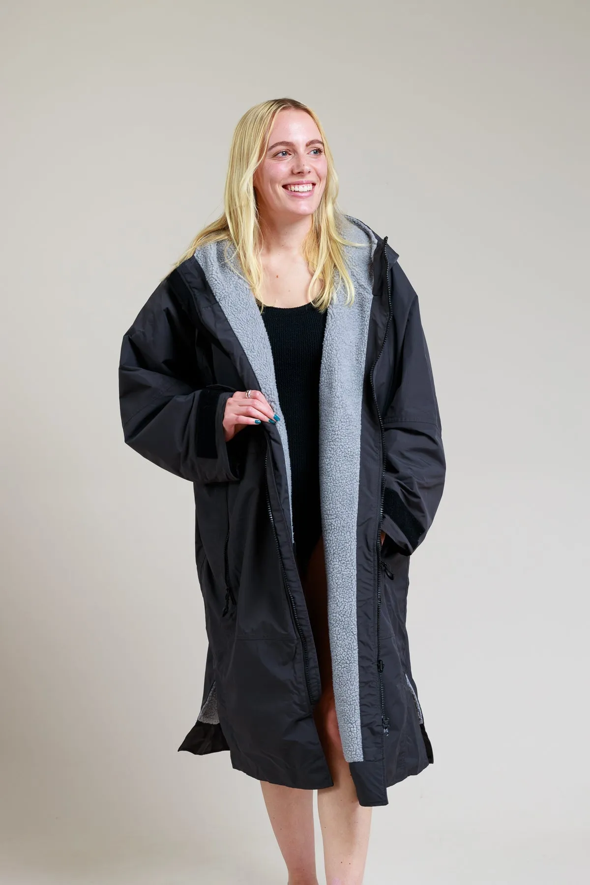 Adults Hard Shell Robe - Black