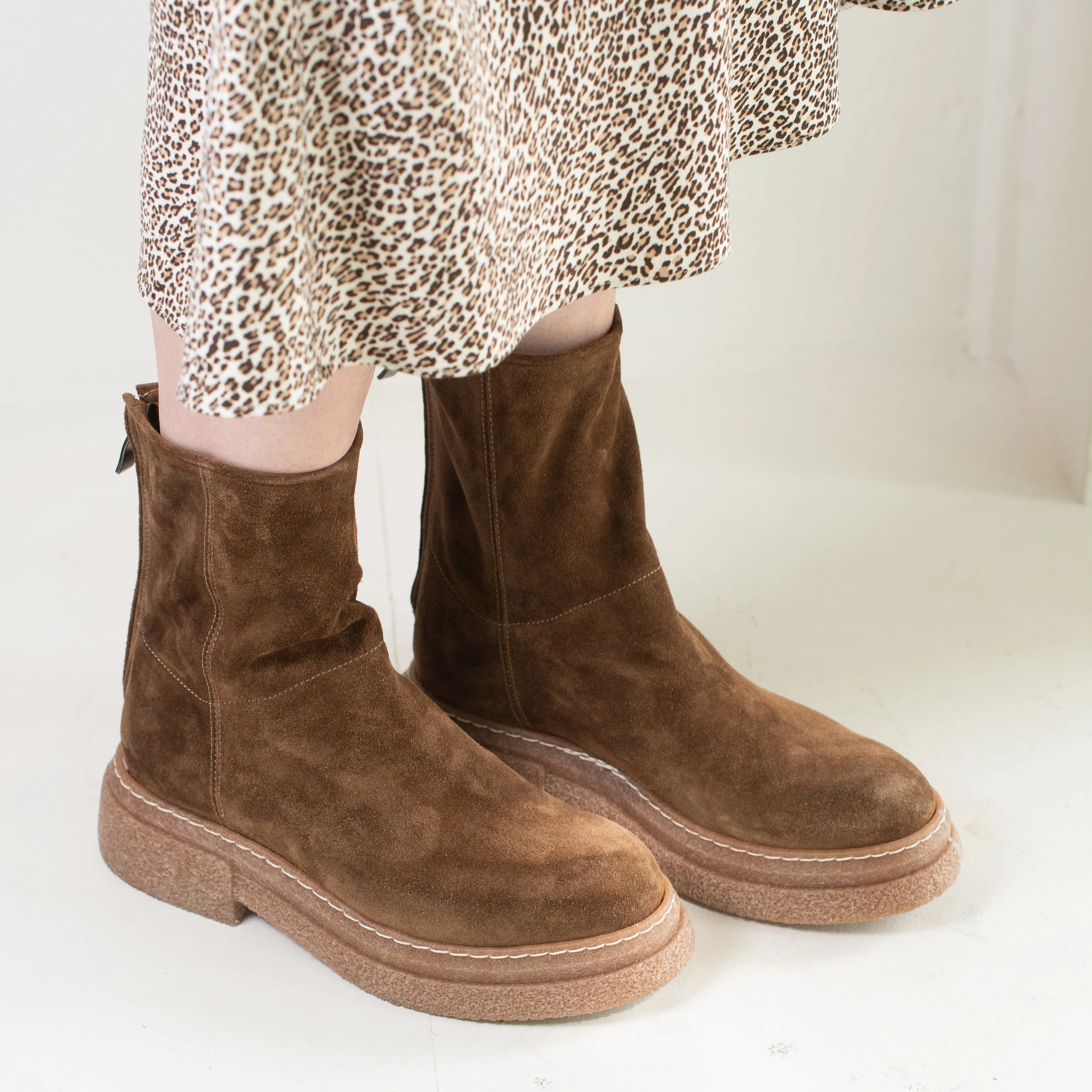 Alberto Fasciani "Gill Platform Boot" (brown suede)