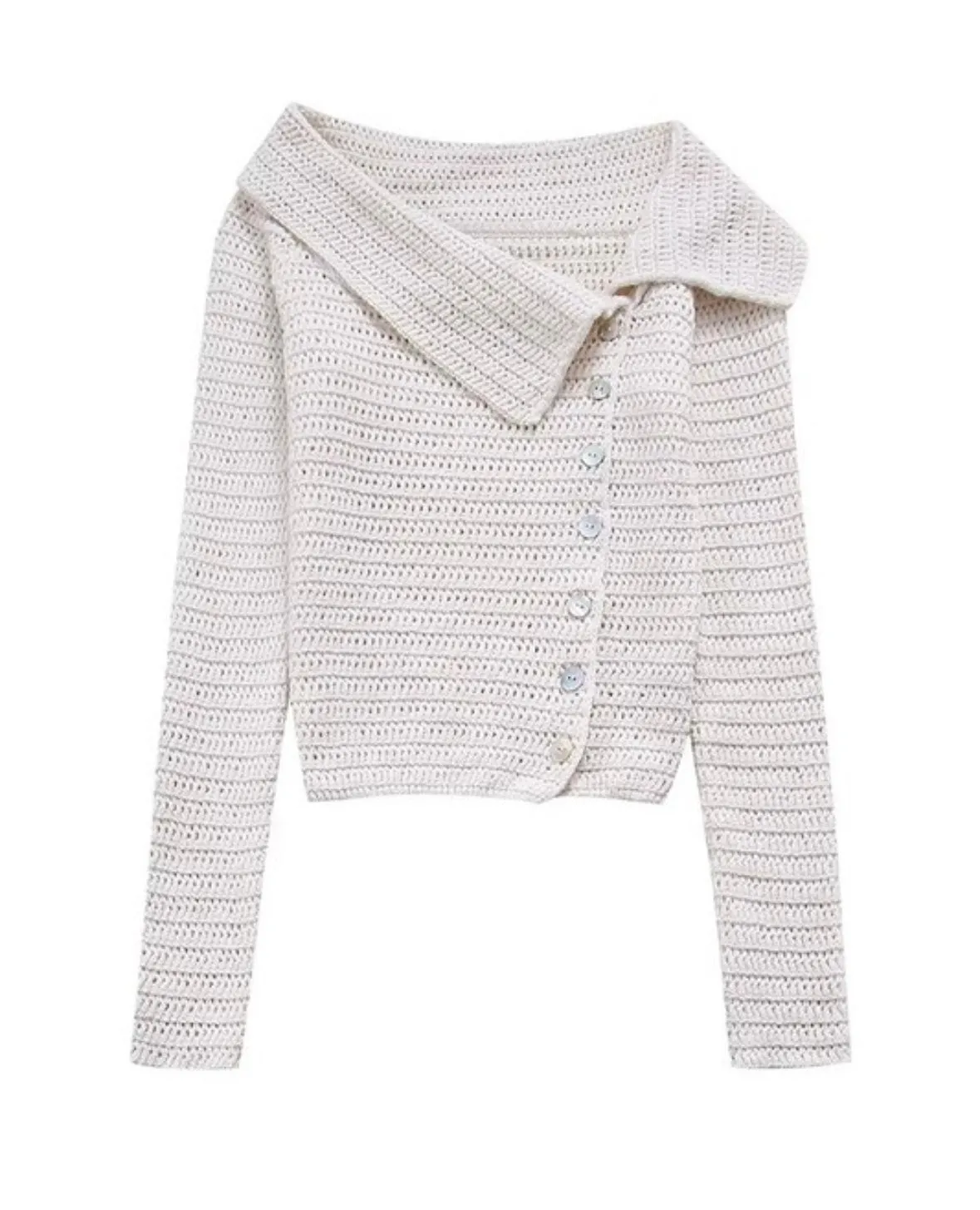 An Asymmetrical Knit Cardi