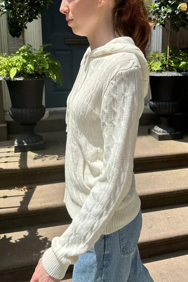 Ayla Cable Knit Hoodie