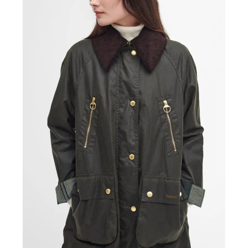 Barbour Ebberston Wax Ladies Jacket - Archive Olive/Ancient