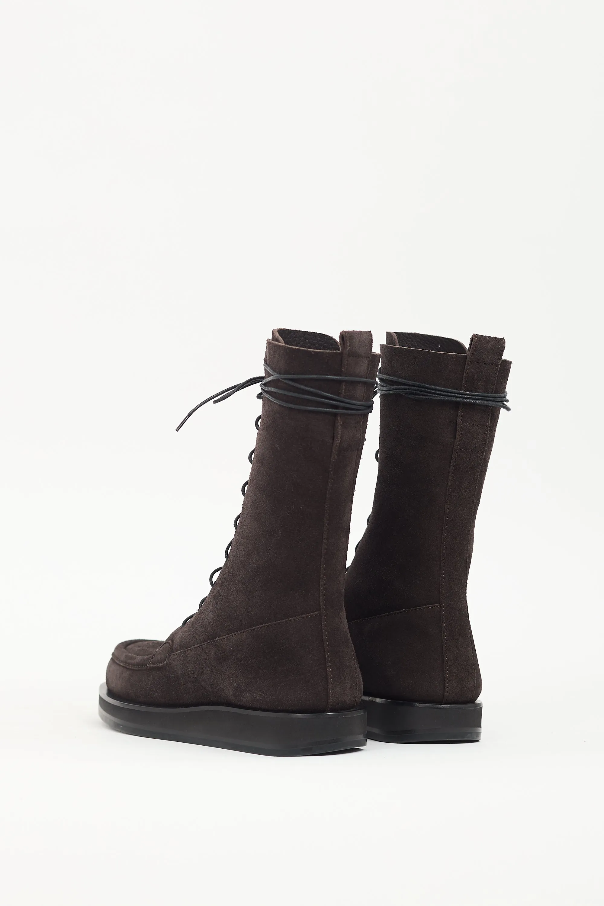 Brown Suede Patty Boot