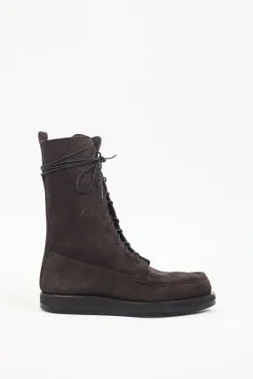 Brown Suede Patty Boot