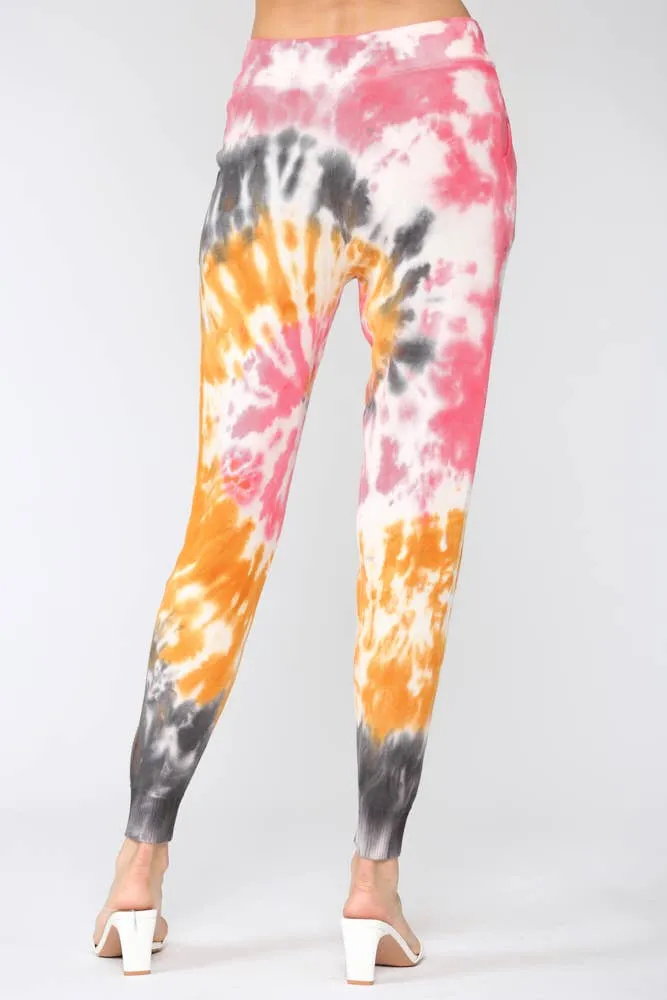 Colorful Tie Dye Distressed Loungewear