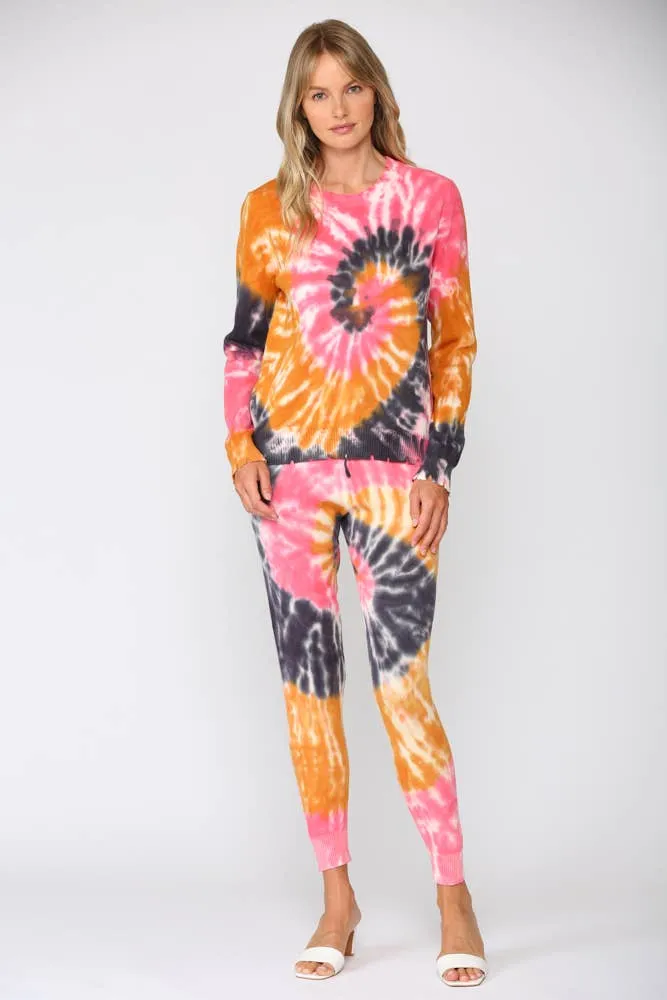 Colorful Tie Dye Distressed Loungewear