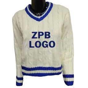 Custom Greek Sweater - ZPB Sorority Organization Knitwear - OEM/ODM Varsity Letter Knit Sweater