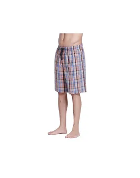 CYZ Men's 100% Cotton Plaid Poplin Woven Lounge/Sleep Shorts