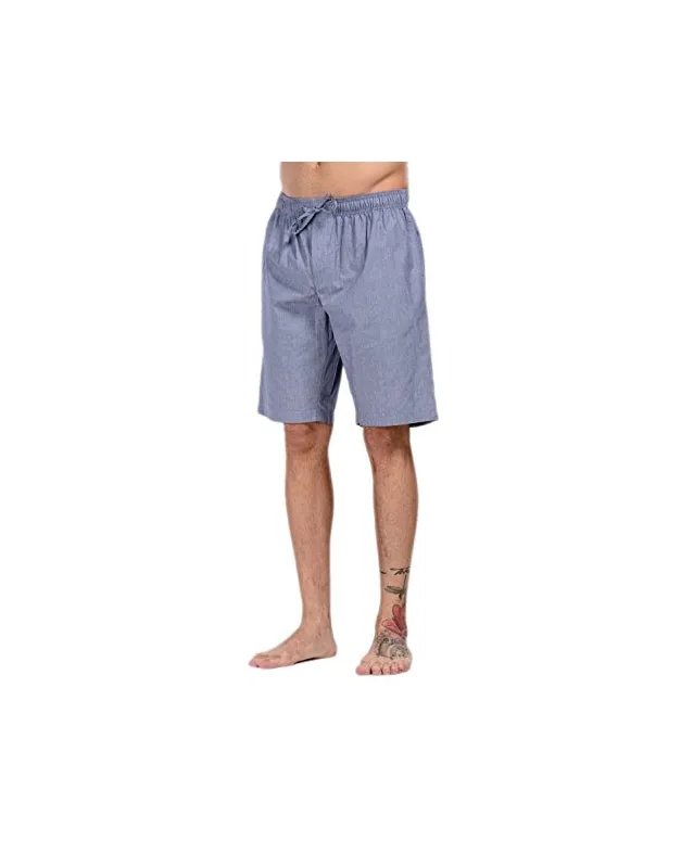 CYZ Men's 100% Cotton Plaid Poplin Woven Lounge/Sleep Shorts