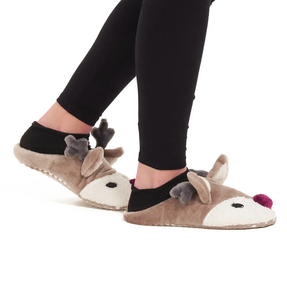 Deer Winter Women Fuzzy Slipper