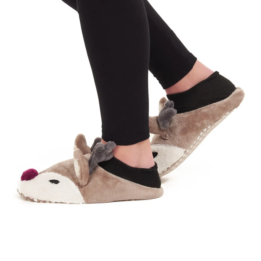 Deer Winter Women Fuzzy Slipper