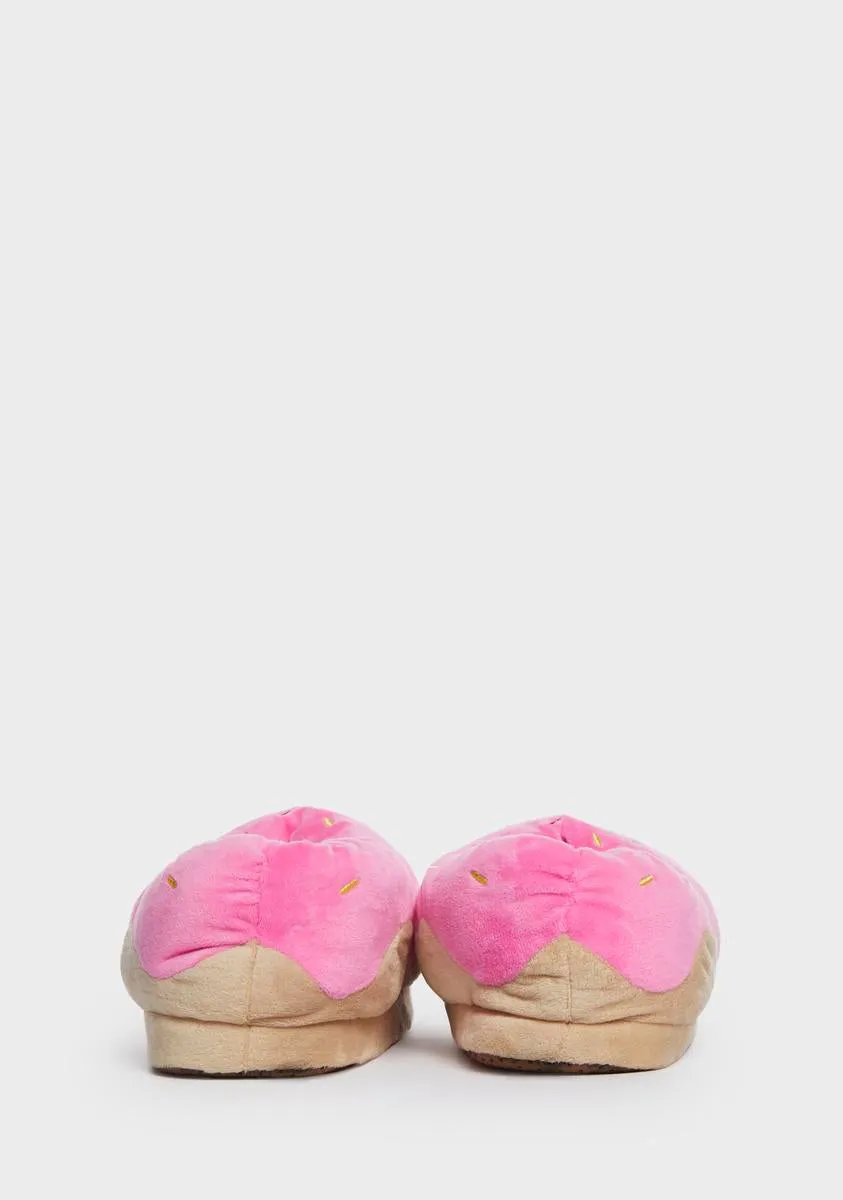 Donut Judge Me Fuzzy Slippers