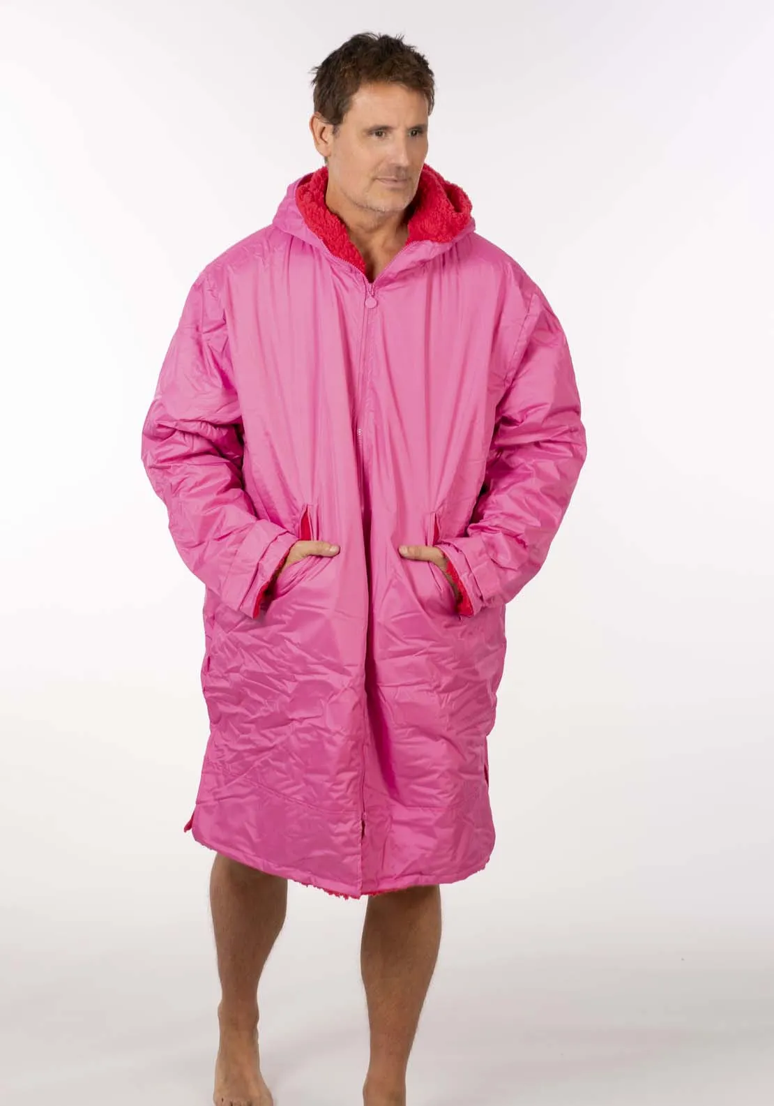 Dry Changing Robe - Pink / Red