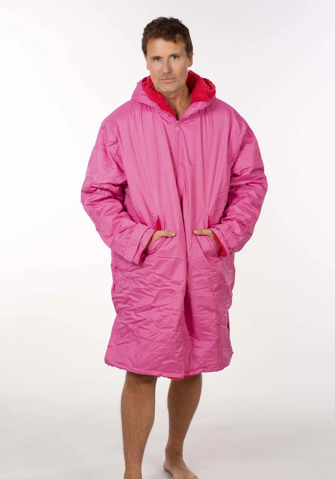 Dry Changing Robe - Pink / Red