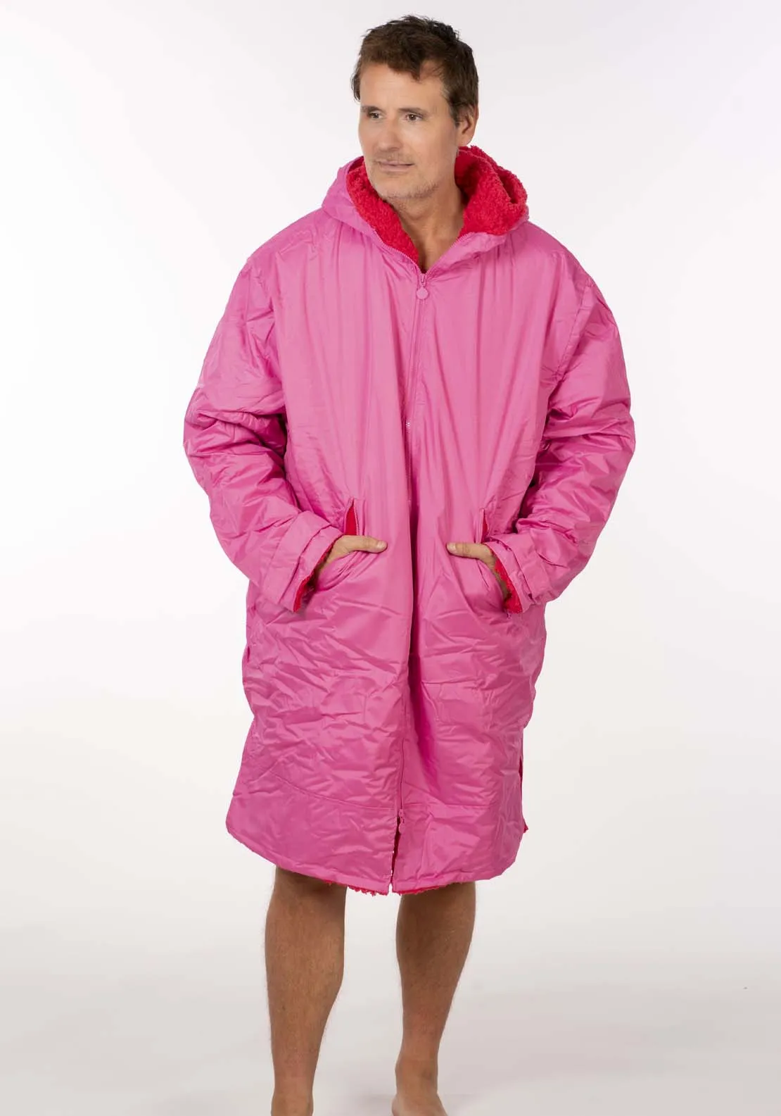 Dry Changing Robe - Pink / Red