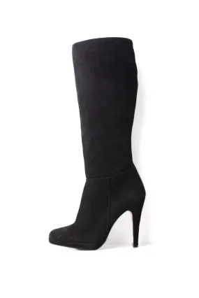 Dune Saloni Suede Stiletto Heel Knee Boots