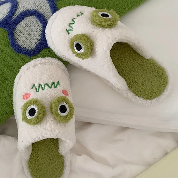 Frog Fuzzy Slippers