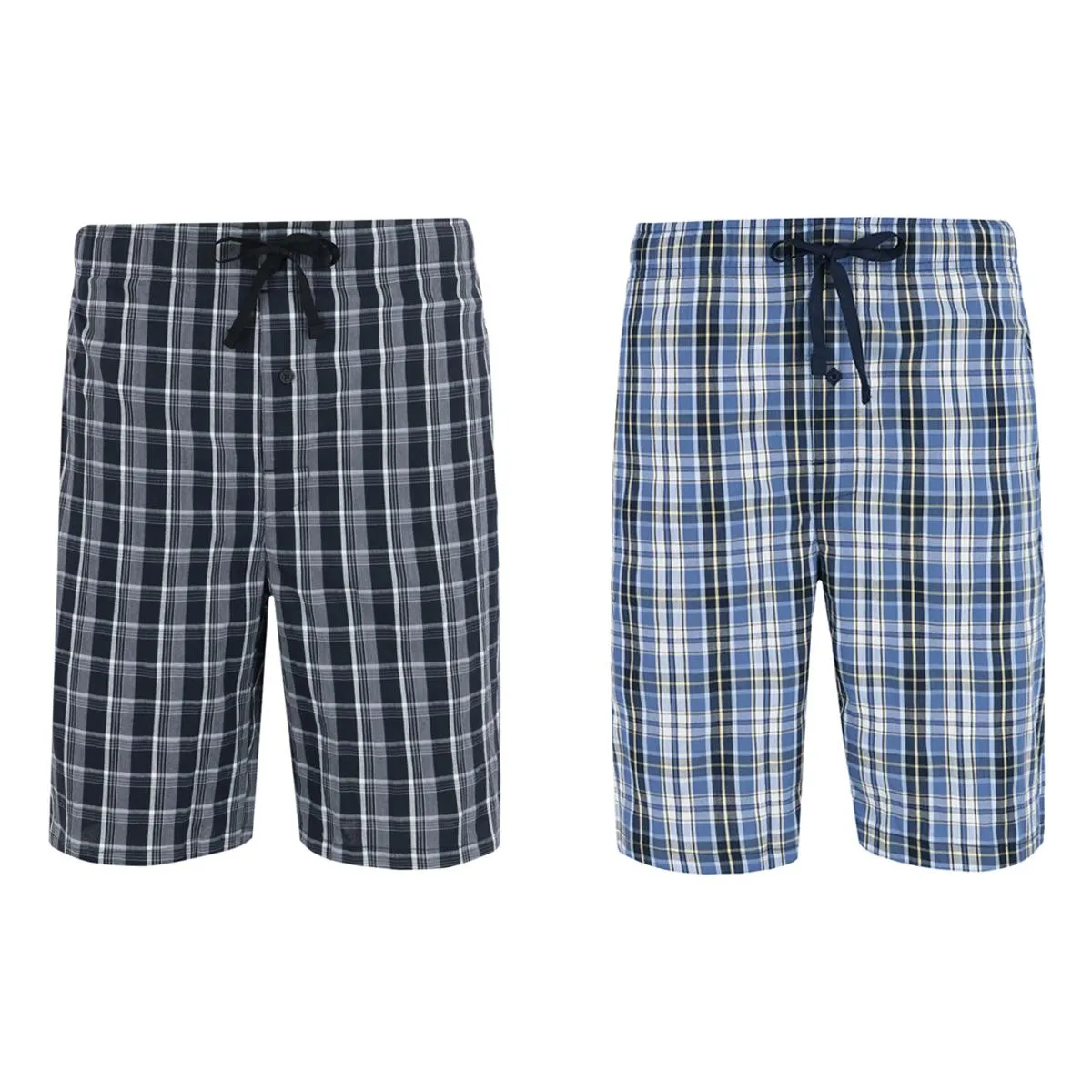 Hanes Men's Big and Tall Woven Tagless Plaid Shorts (Pack of 2)