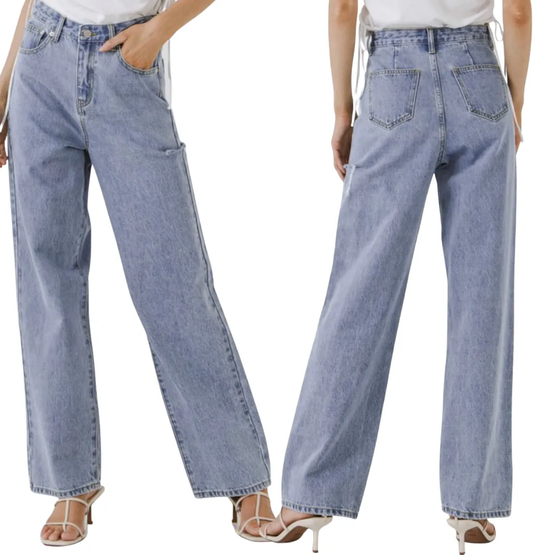 High Waist Relaxed Fit Jeans