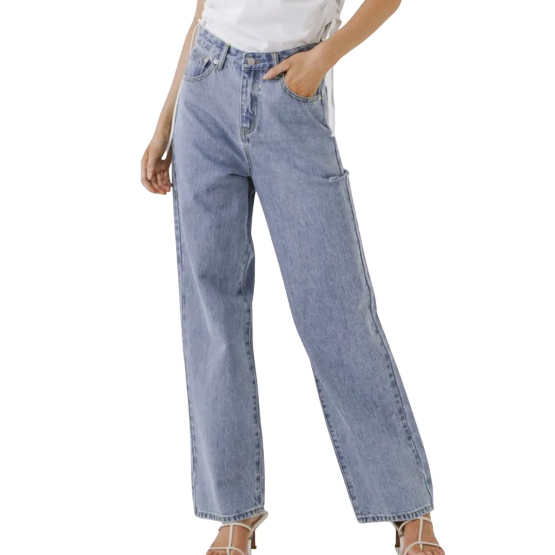 High Waist Relaxed Fit Jeans