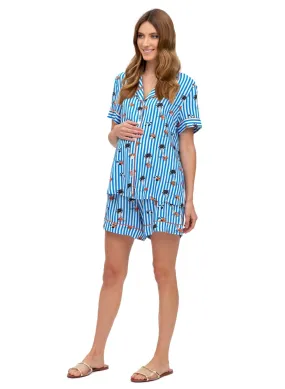 Honey Short Maternity Pyjama - Lobster