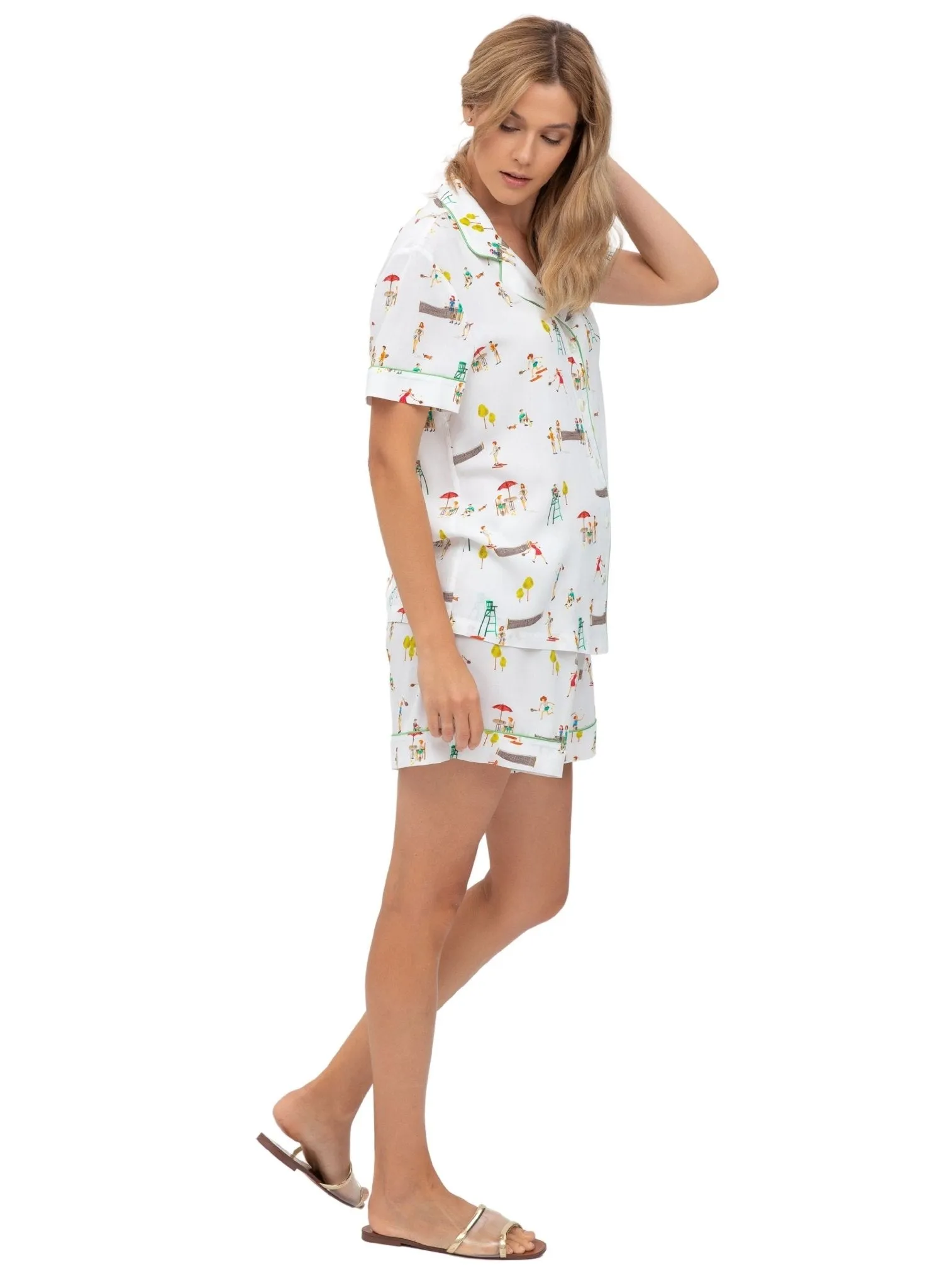 Honey Short Maternity Pyjama - Wimbledon