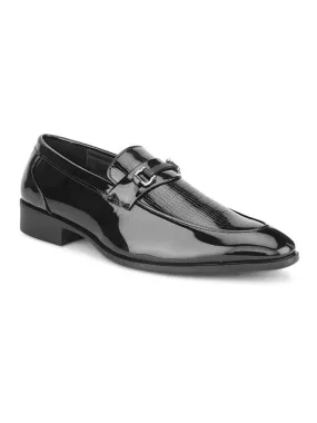 Hydes N Hues Black Formal Slip-Ons For Men