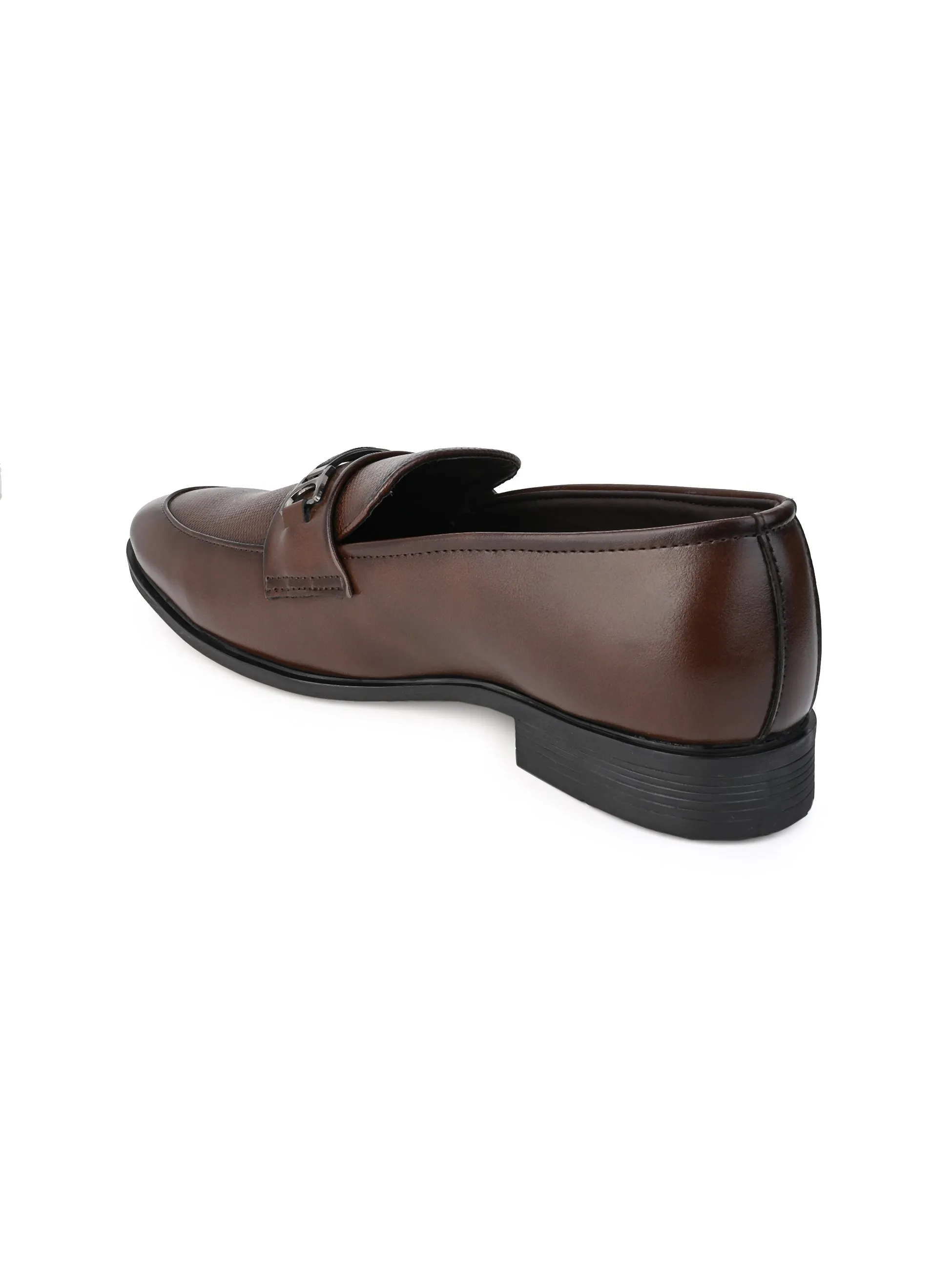 Hydes N Hues Men Brown Round Toe Slip-Ons