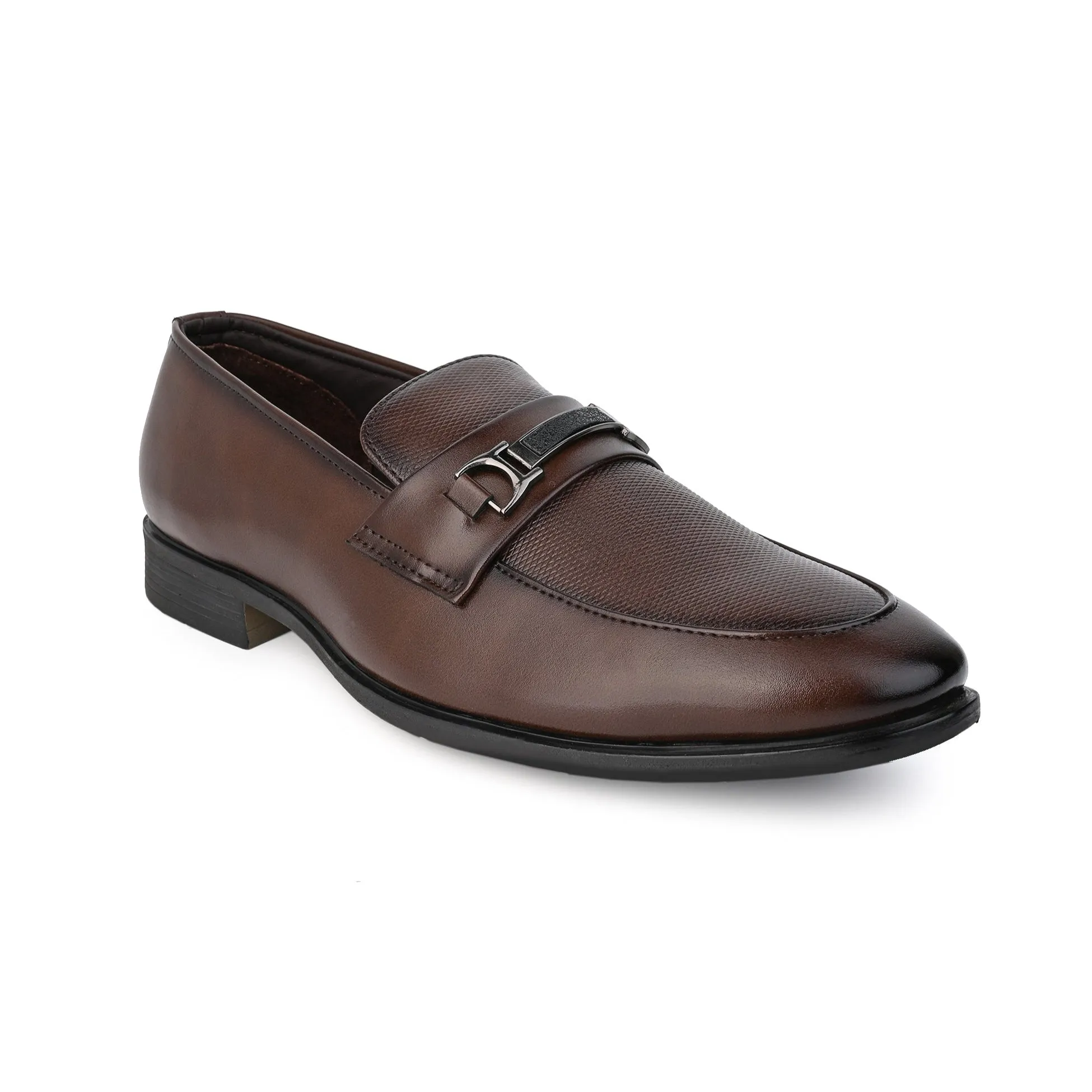 Hydes N Hues Men Brown Round Toe Slip-Ons