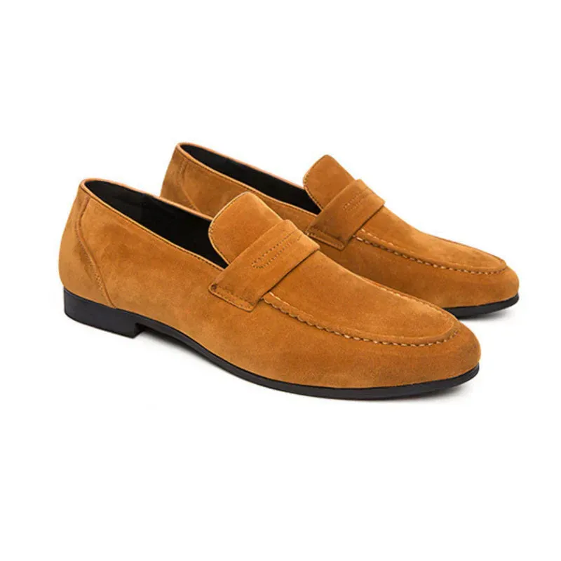 Icarus Luxury Suede Slip-Ons with Strap for Stylish Comfort