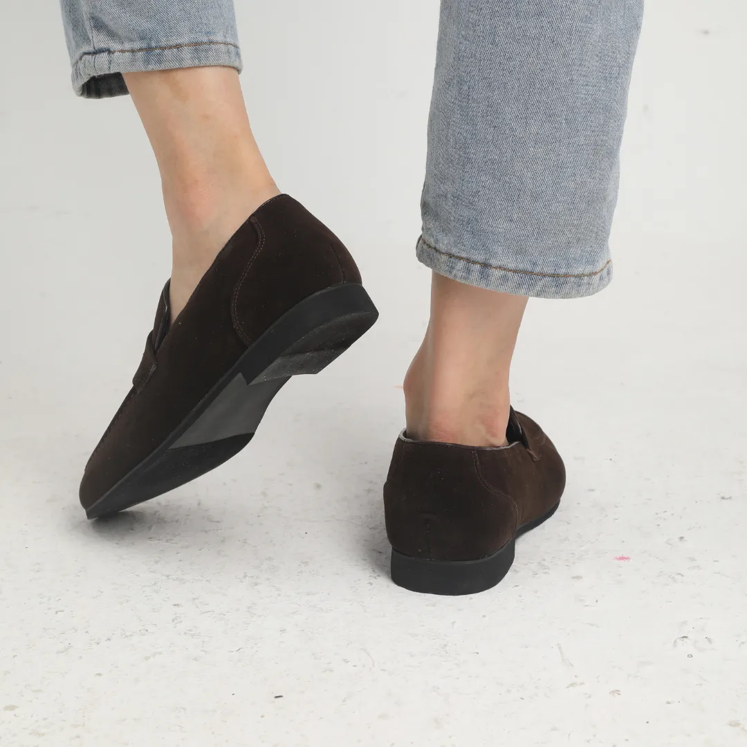 Icarus Luxury Suede Slip-Ons with Strap for Stylish Comfort