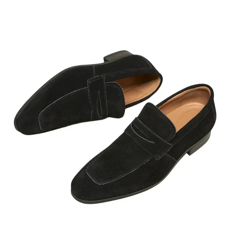 Icarus Luxury Suede Slip-Ons with Strap for Stylish Comfort