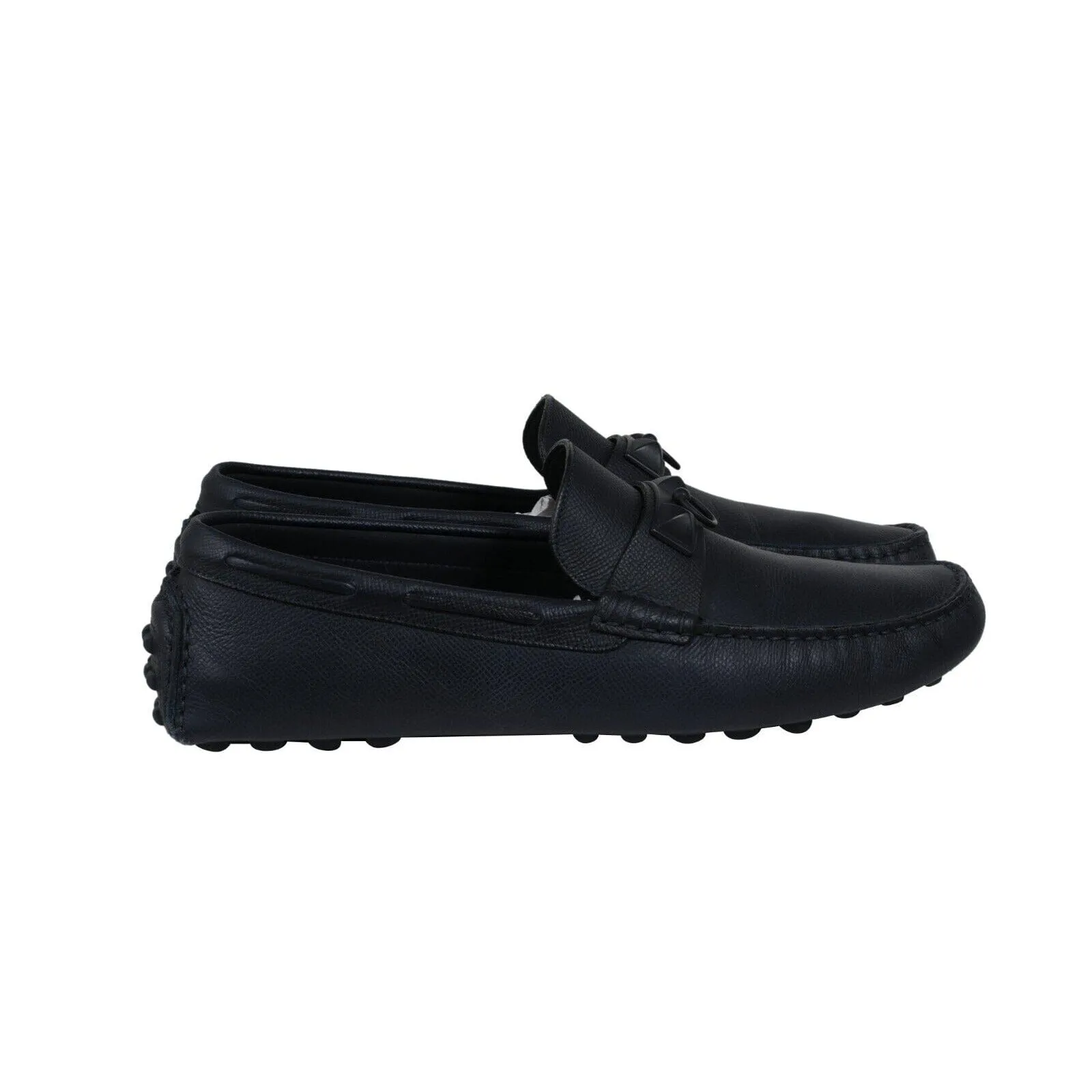 Irving Loafers Navy Blue Leather Slip On Driving Shoe