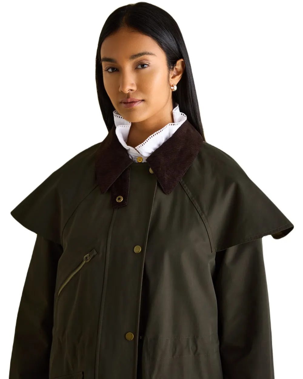 Joules Womens Highbridge Waterproof Longline Coat With Hood