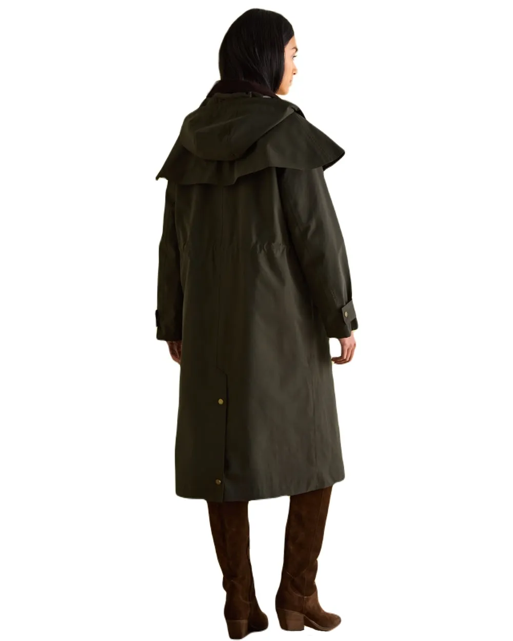 Joules Womens Highbridge Waterproof Longline Coat With Hood