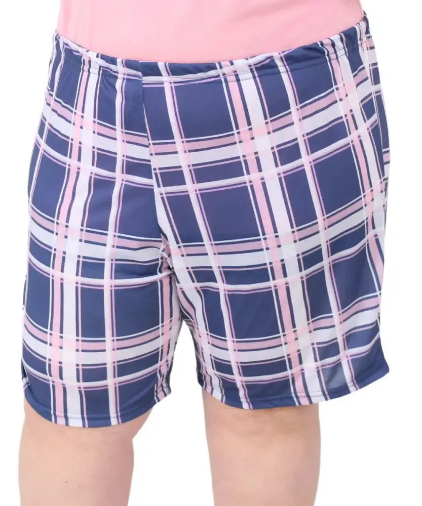 Ladies Check PJ Shorts