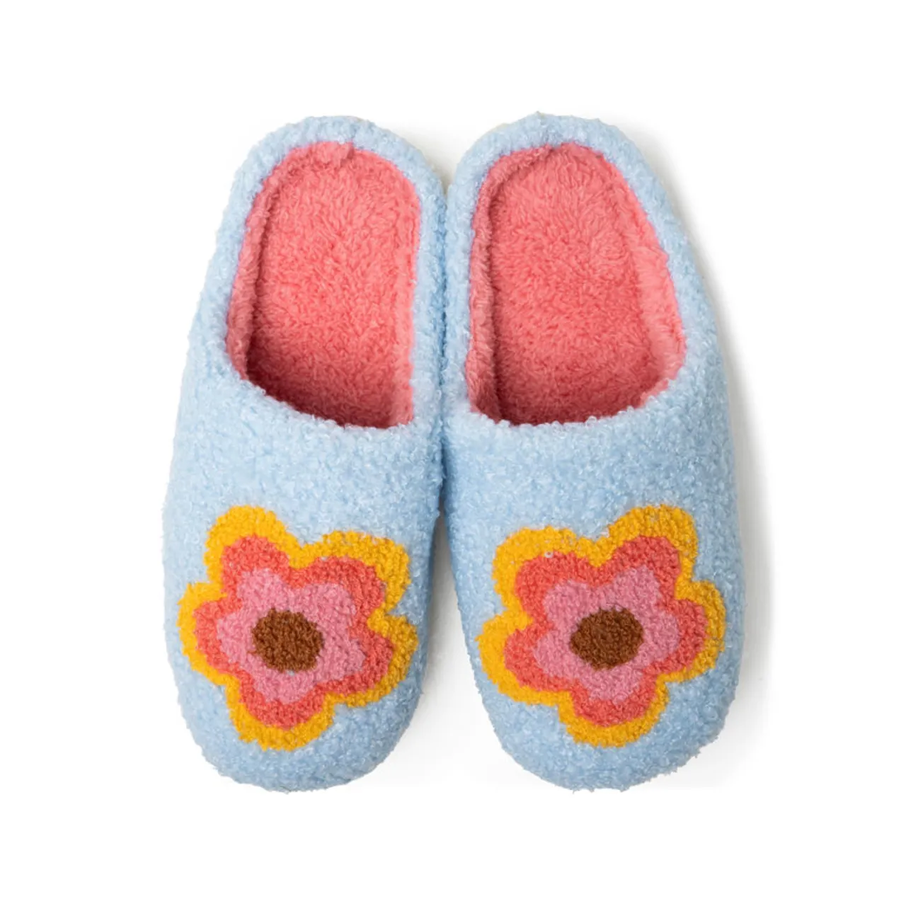 Lounge Out Loud Super Fuzzy Slipper Slides - Womens