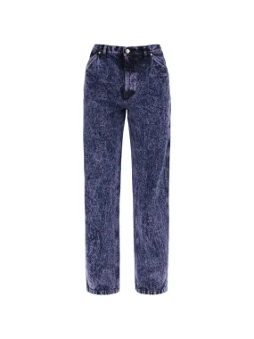 Marbleized Denim Jeans