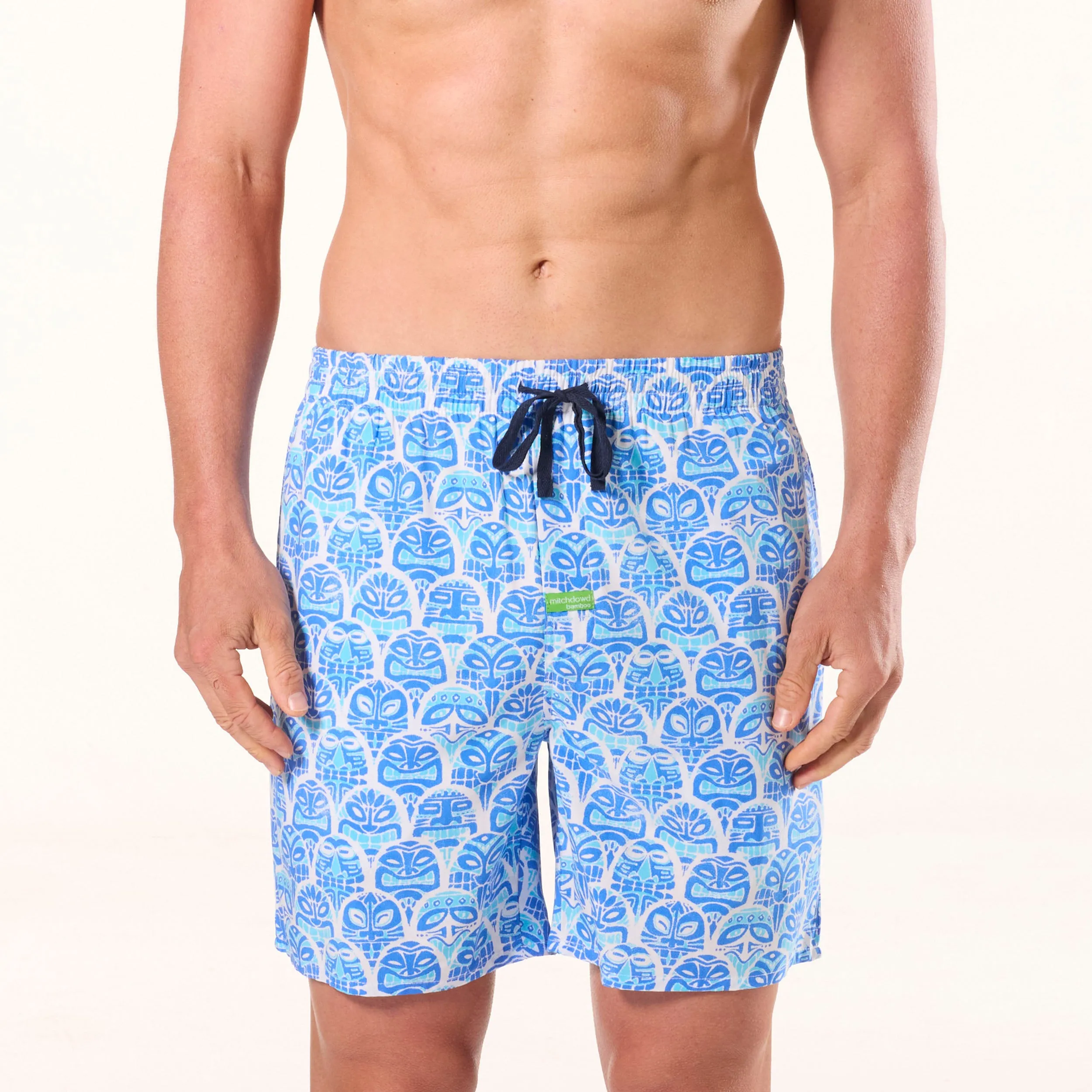 Men's Ice Cold Tiki Bamboo Sleep Short - Blue