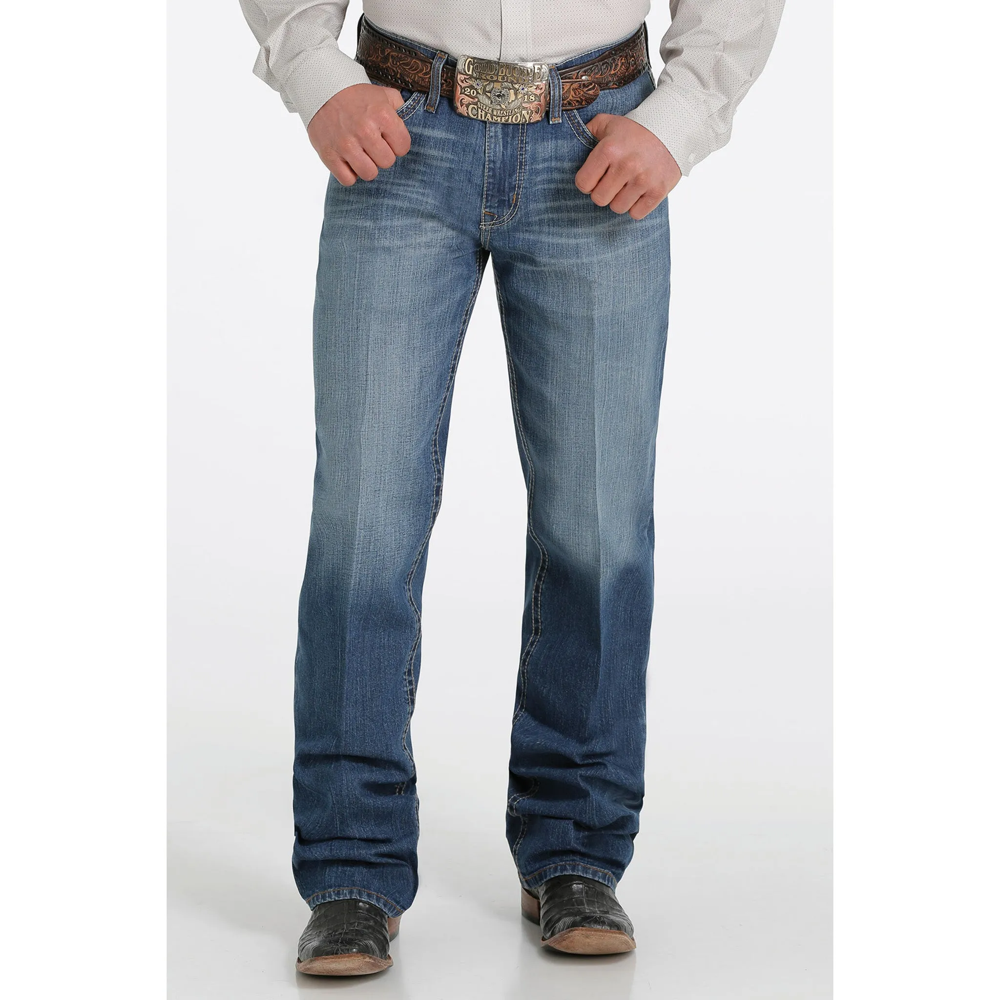 Men's Relaxed Fit Grant-Medium Stonewash