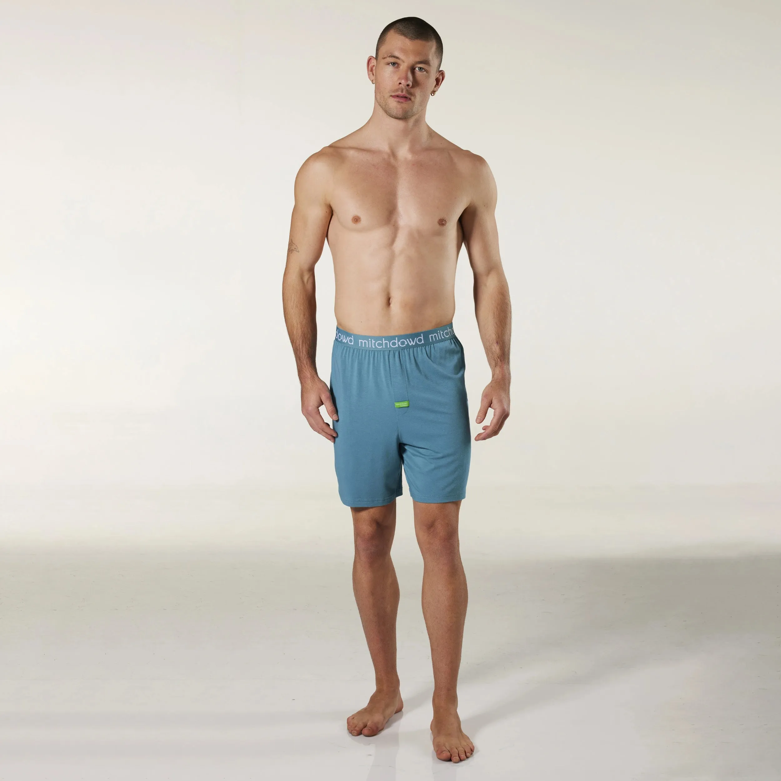 Men's Soft Bamboo Knit Sleep Short - Sage