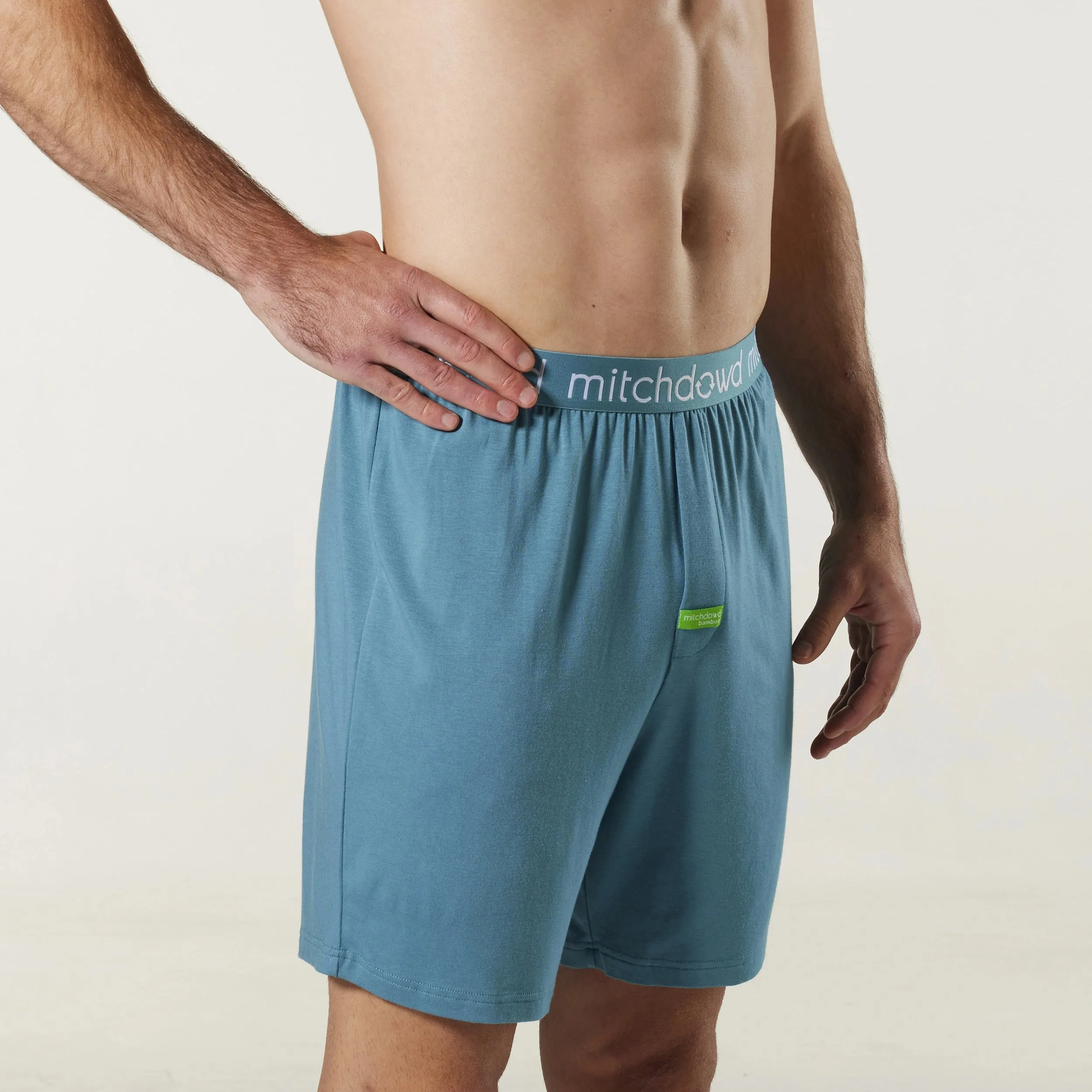 Men's Soft Bamboo Knit Sleep Short - Sage