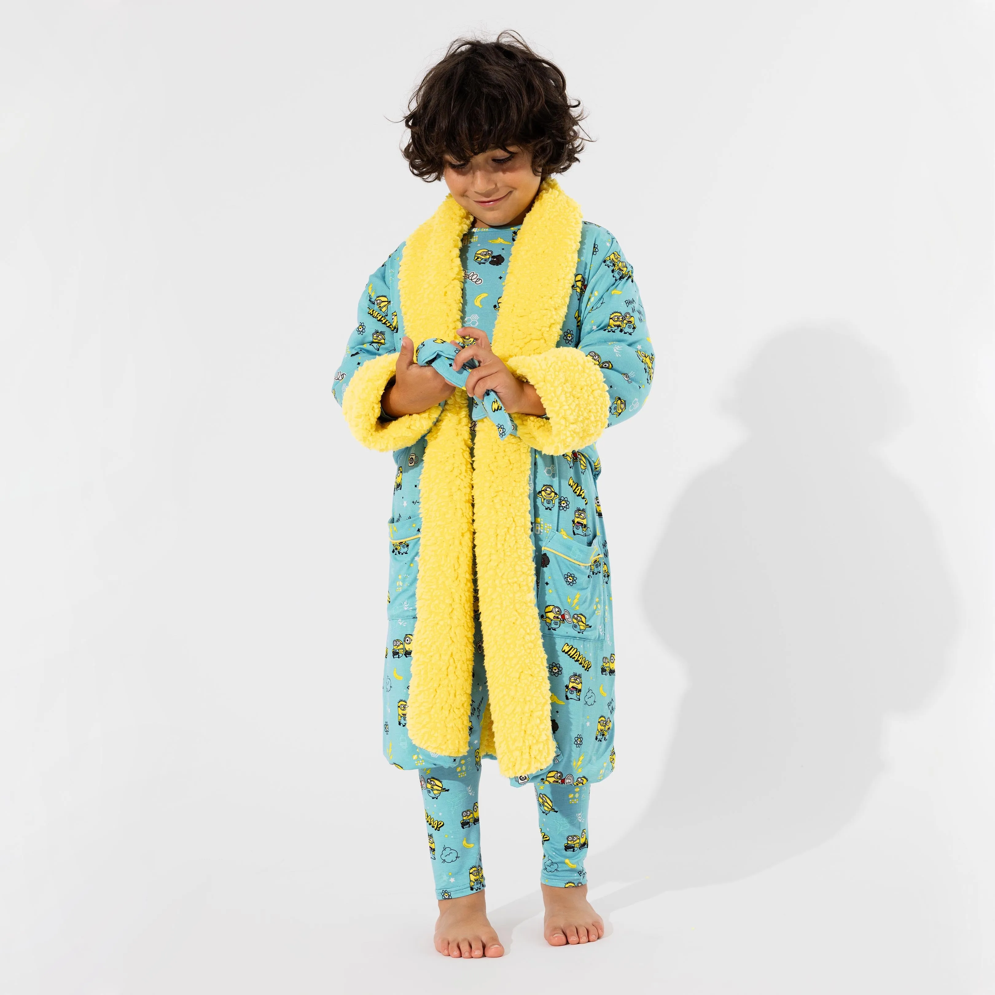 Minions Bello Banana Bamboo Kids Sherpa Robe