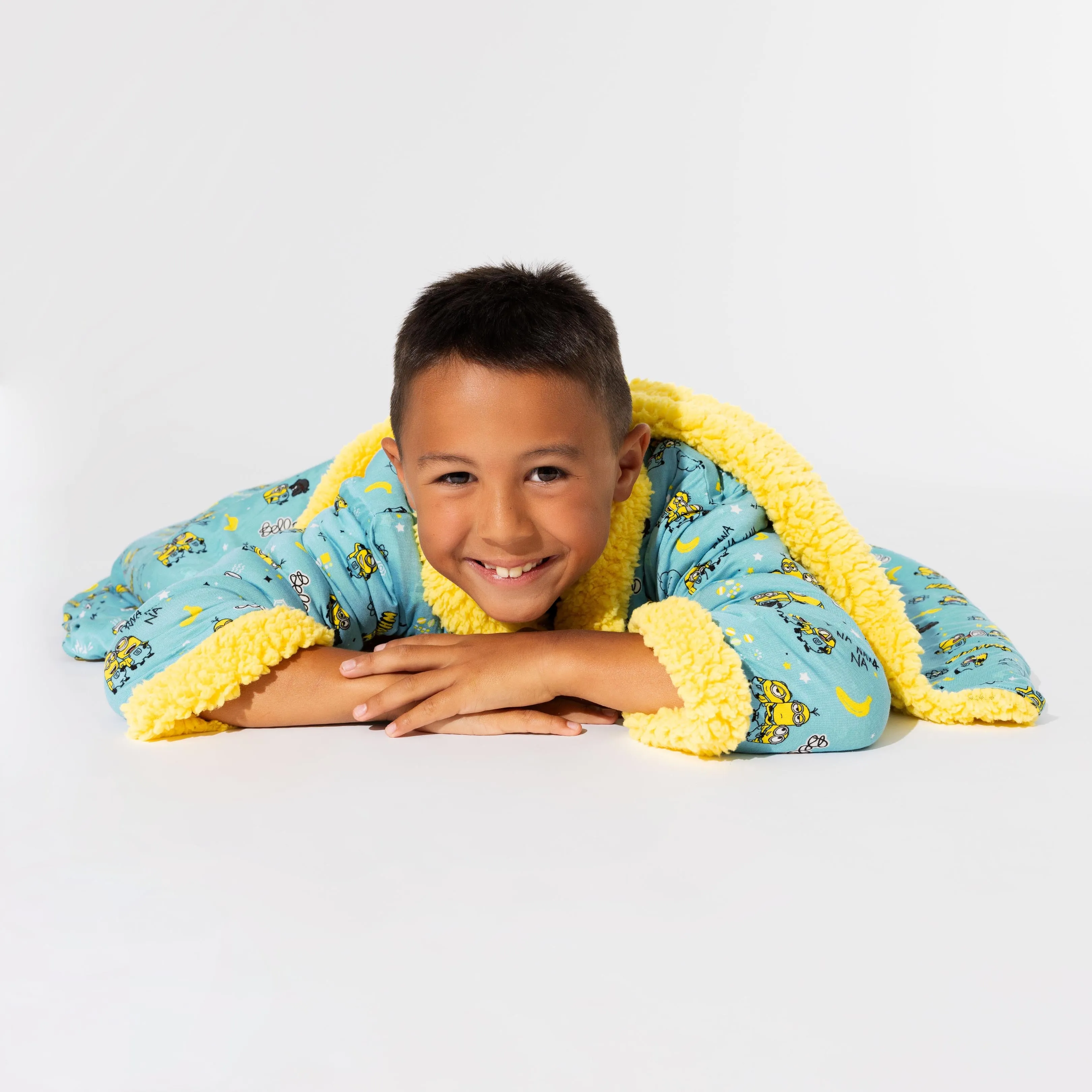 Minions Bello Banana Bamboo Kids Sherpa Robe