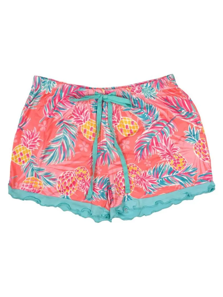 Pineapple Lounge Shorts by Simply Southern