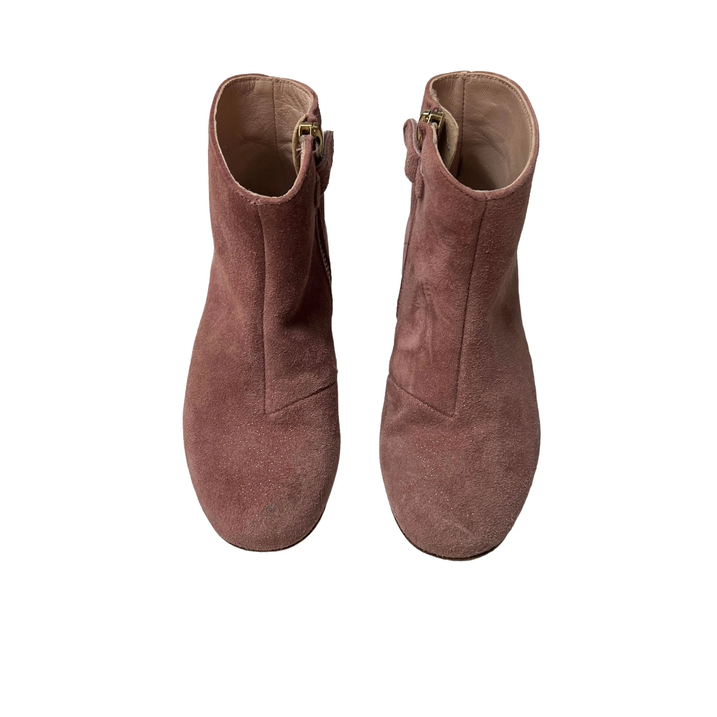 Pink Suede Boots - 27