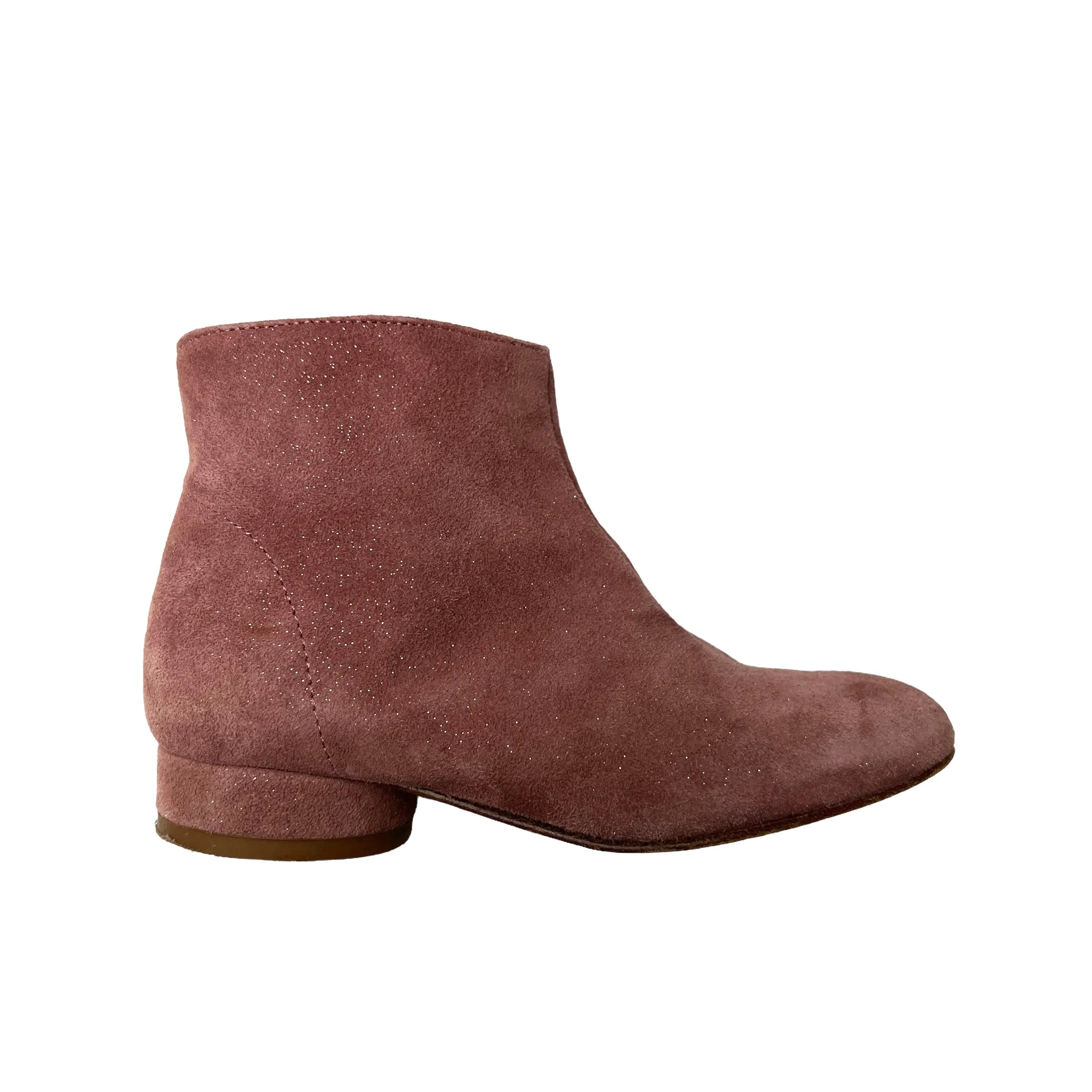 Pink Suede Boots - 27