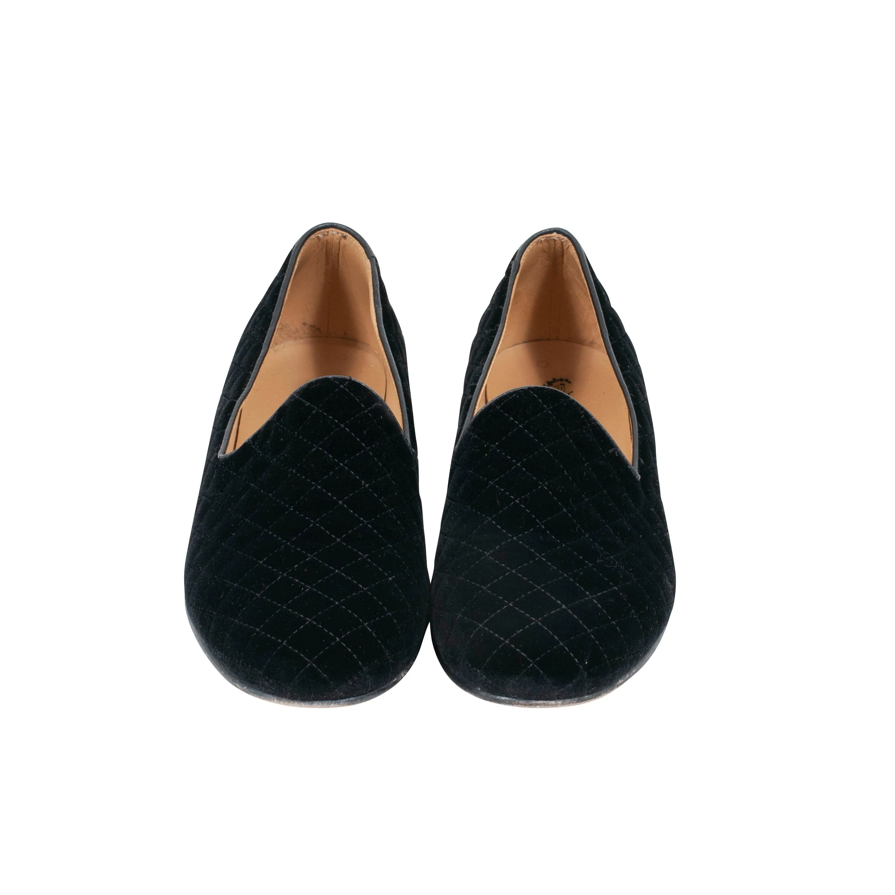 Quilted Velvet Slip-On