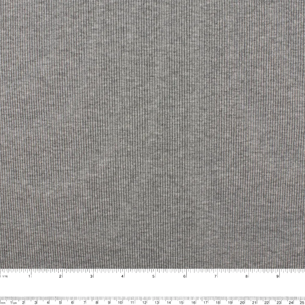 Rib Knit - 2X1 - Grey