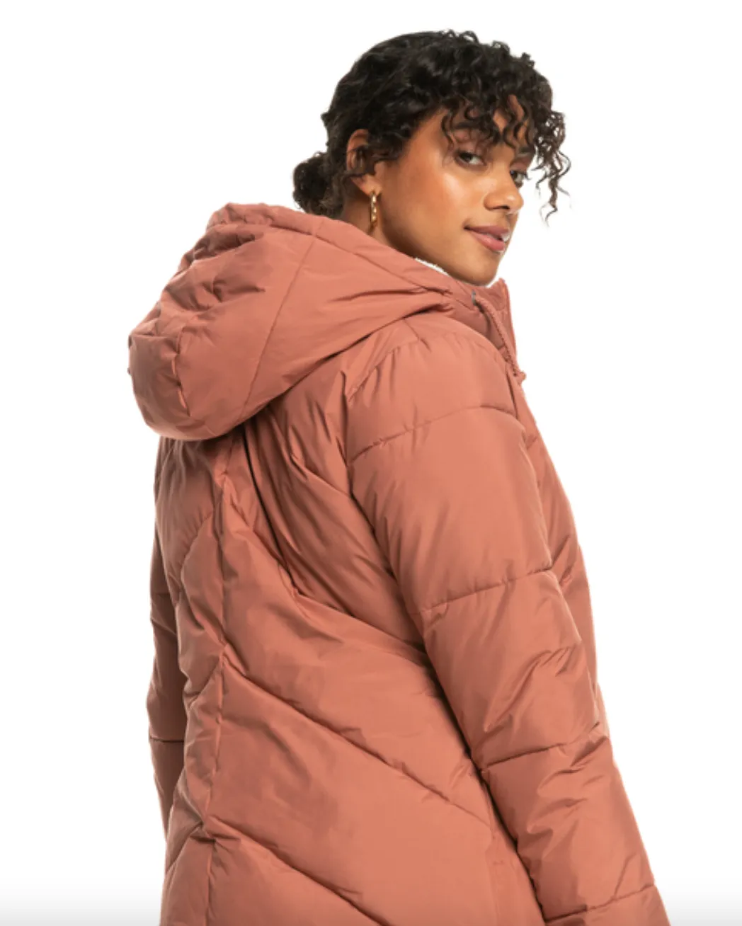 Roxy Better Weather - Longline Hooded Puffer Jacket For Women