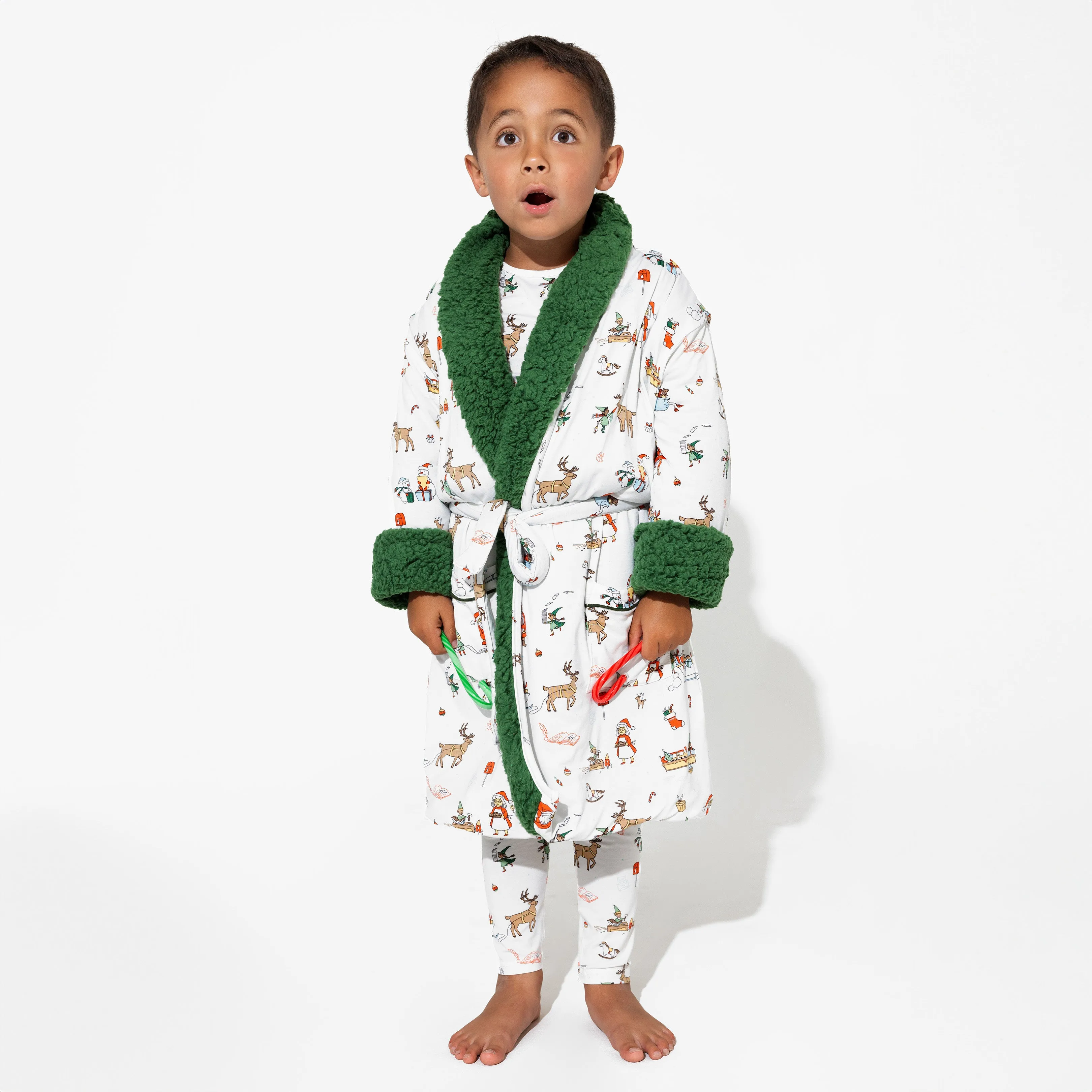 Santa's Workshop Kids' Bamboo Sherpa Robe